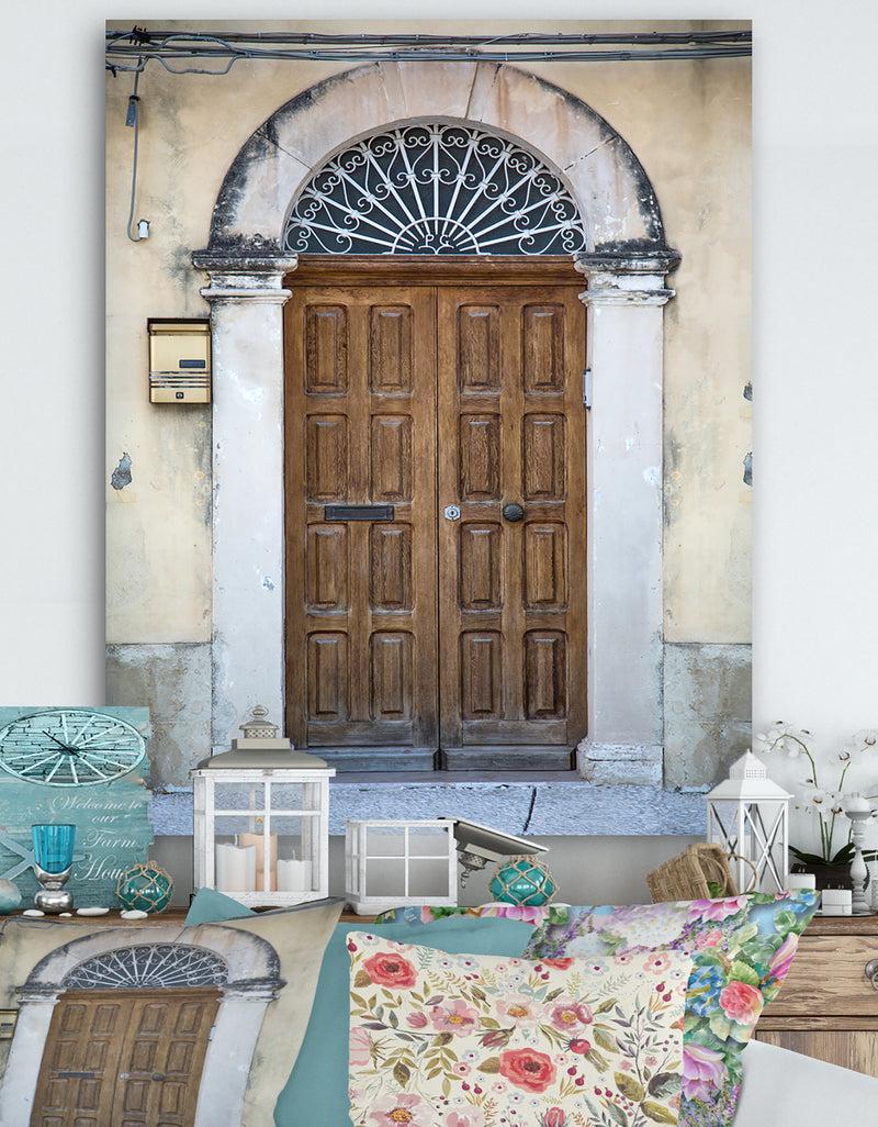 DesignQ Vintage Door in Sicily - Vintage Canvas Artwork