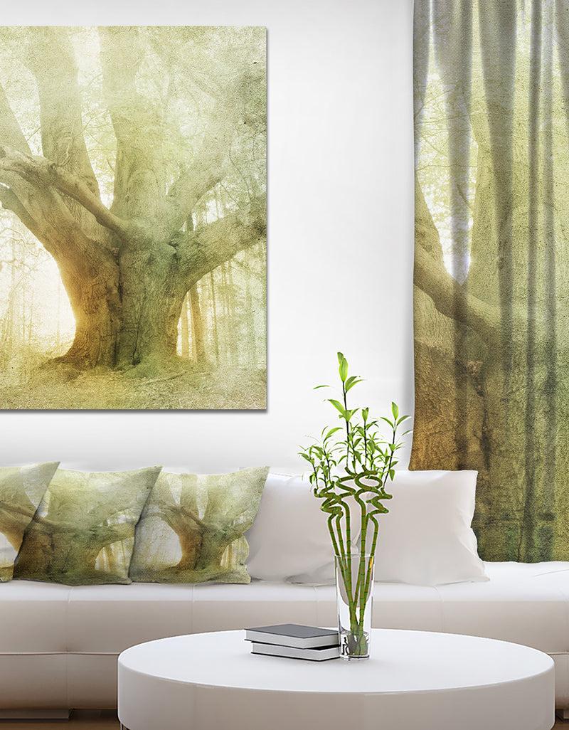 DesignQ Vintage Forest - Landscapes Photography on wrapped Canvas