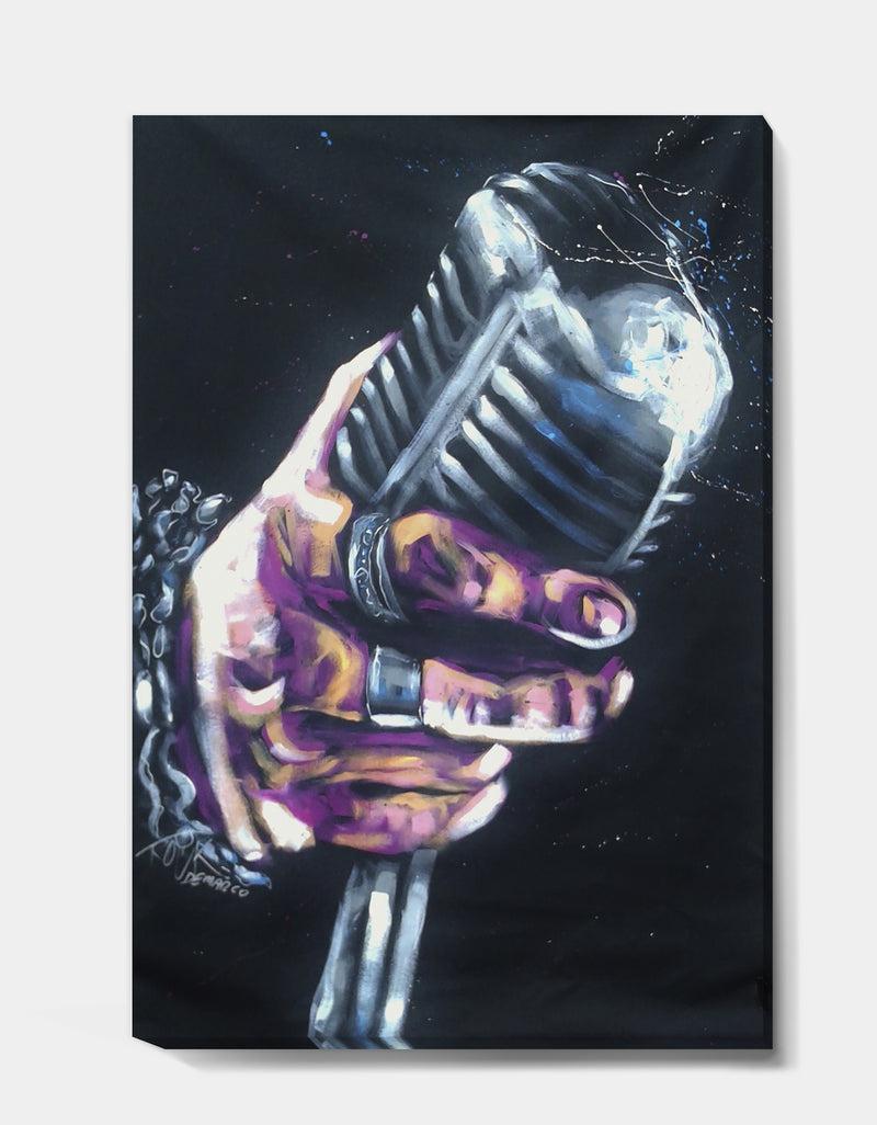 DesignQ Vintage Music - Modern & Contemporary Canvas Wall Art