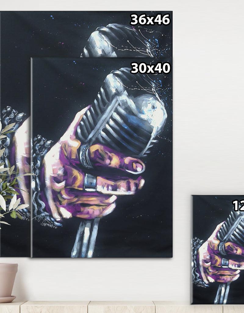 DesignQ Vintage Music - Modern & Contemporary Canvas Wall Art