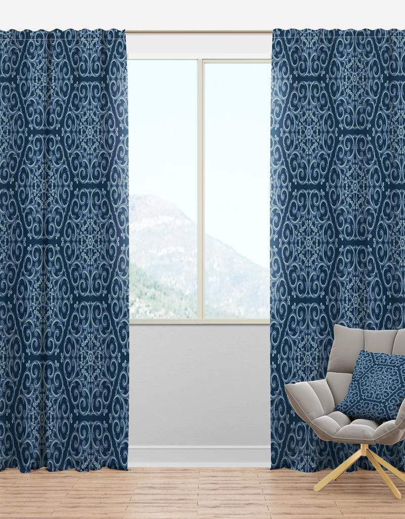 DesignQ Vintage Pattern - Mid-Century Modern Curtain Panels