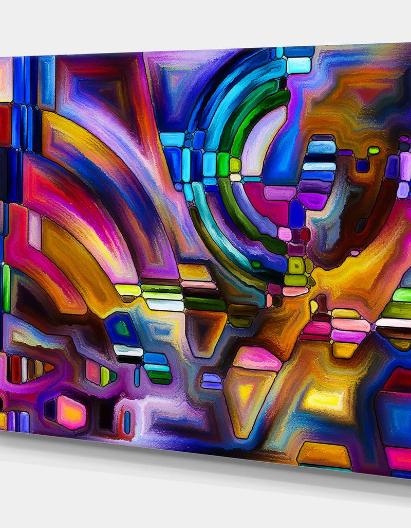 DesignQ Virtual Color Division - Contemporary Art On Wrapped Canvas