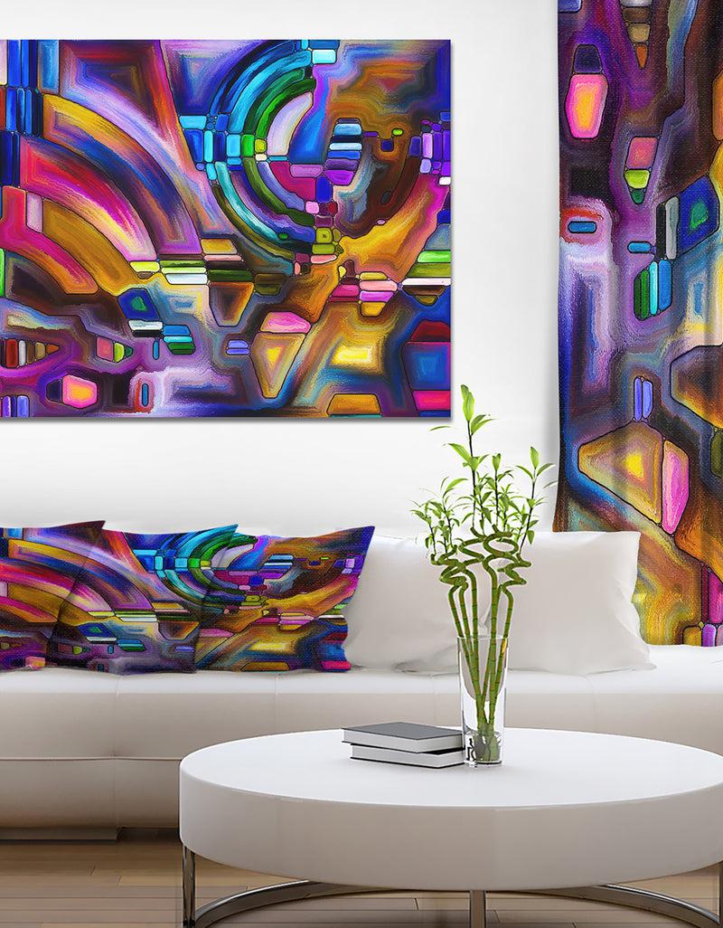 DesignQ Virtual Color Division - Contemporary Art on wrapped Canvas