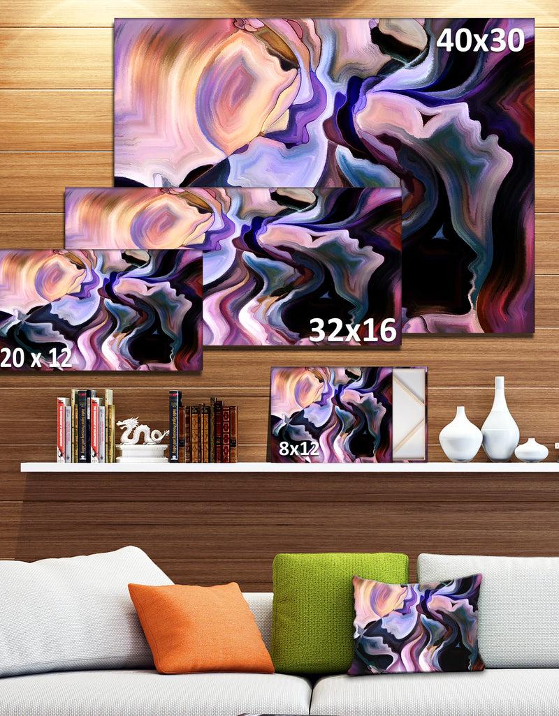 DesignQ Voyages To Inner Self - Abstract Canvas Art Print