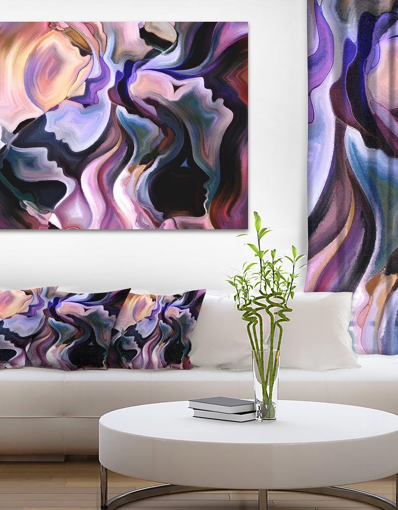 DesignQ Voyages to Inner Self - Abstract Canvas Art Print