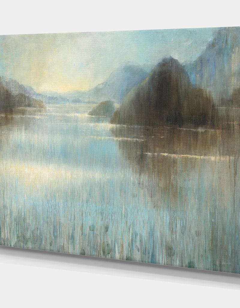 DesignQ Vue From Lase House - Lake House Premium Canvas Wall Art