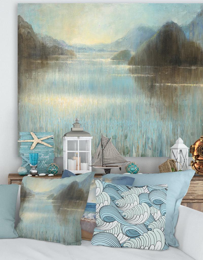 DesignQ Vue from Lase House - Lake House Premium Canvas Wall Art