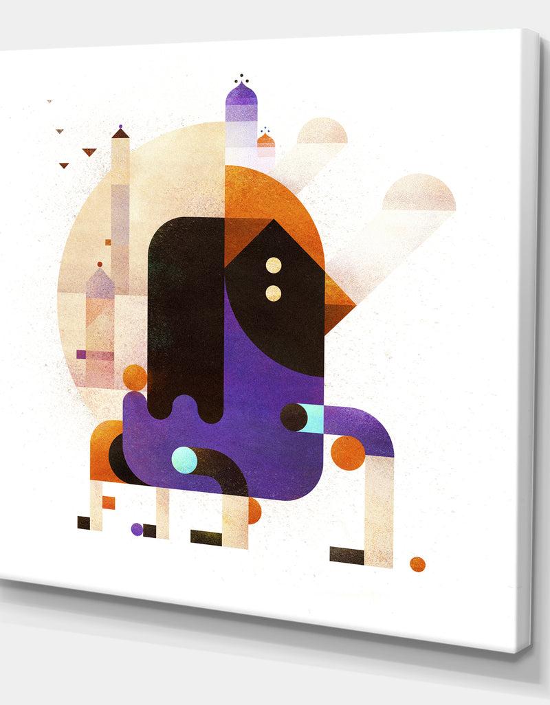 DesignQ Waiting For Tomorrow - Mid-Century Modern Canvas Wall Art