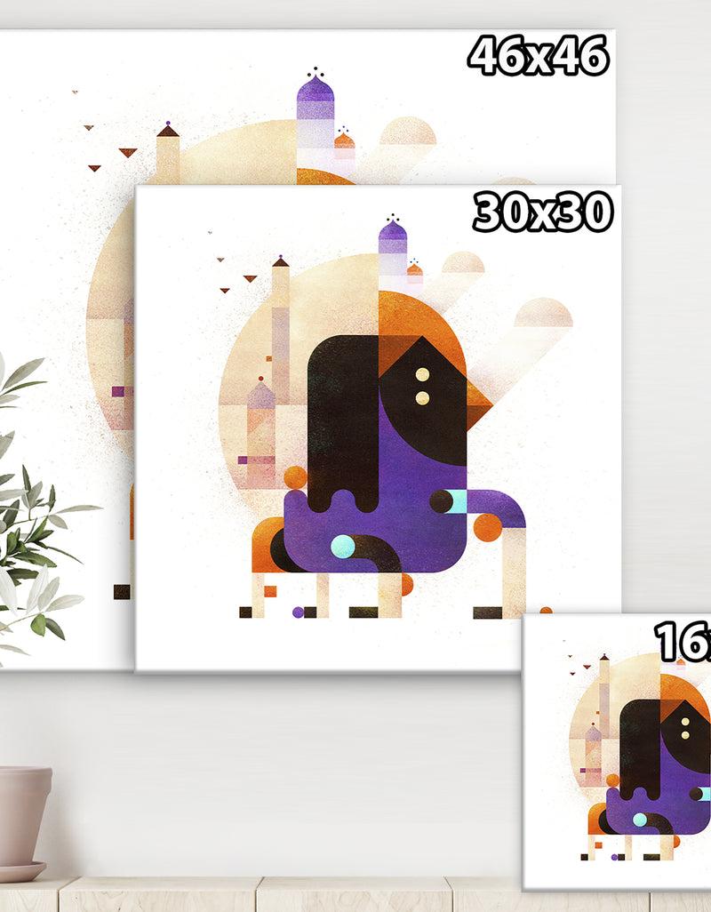 DesignQ Waiting For Tomorrow - Mid-Century Modern Canvas Wall Art