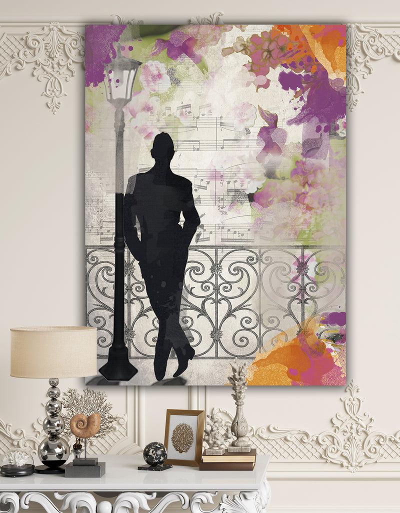 DesignQ Waiting In Paris - Traditional Canvas Artwork