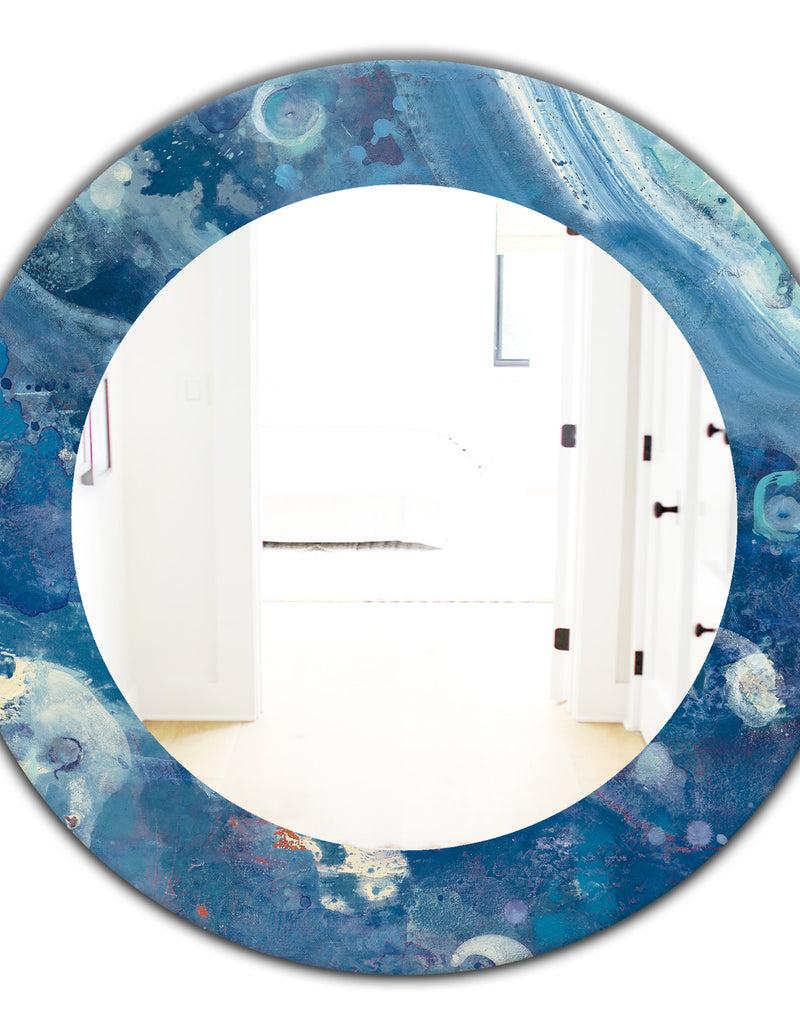 DesignQ Water III - Traditional Mirror - Oval Or Round Wall Mirror