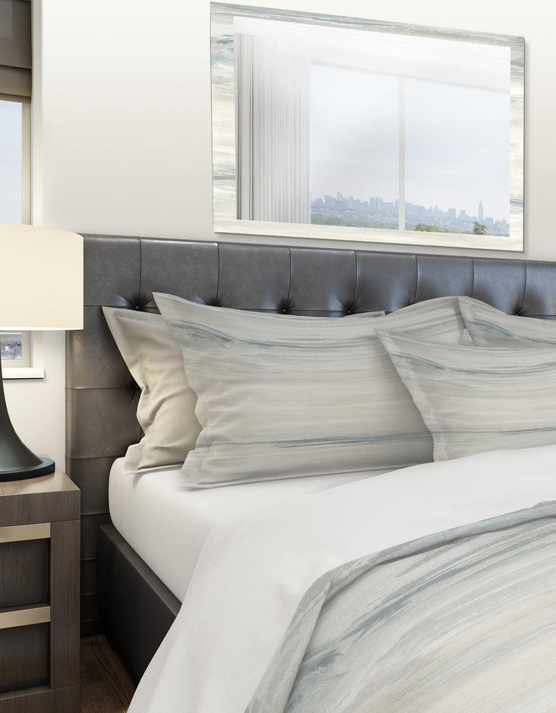 DesignQ Watercolor Colorfields I - Geometric Duvet Cover Set