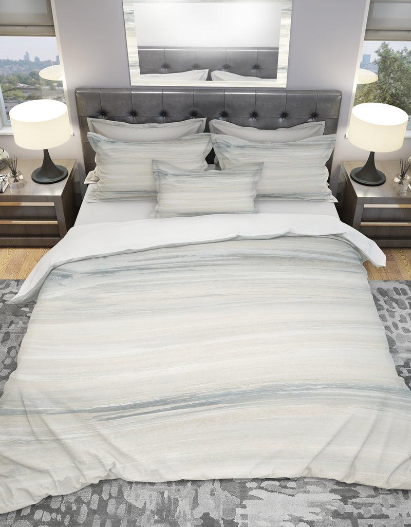 DesignQ watercolor colorfields I - Geometric Duvet Cover Set