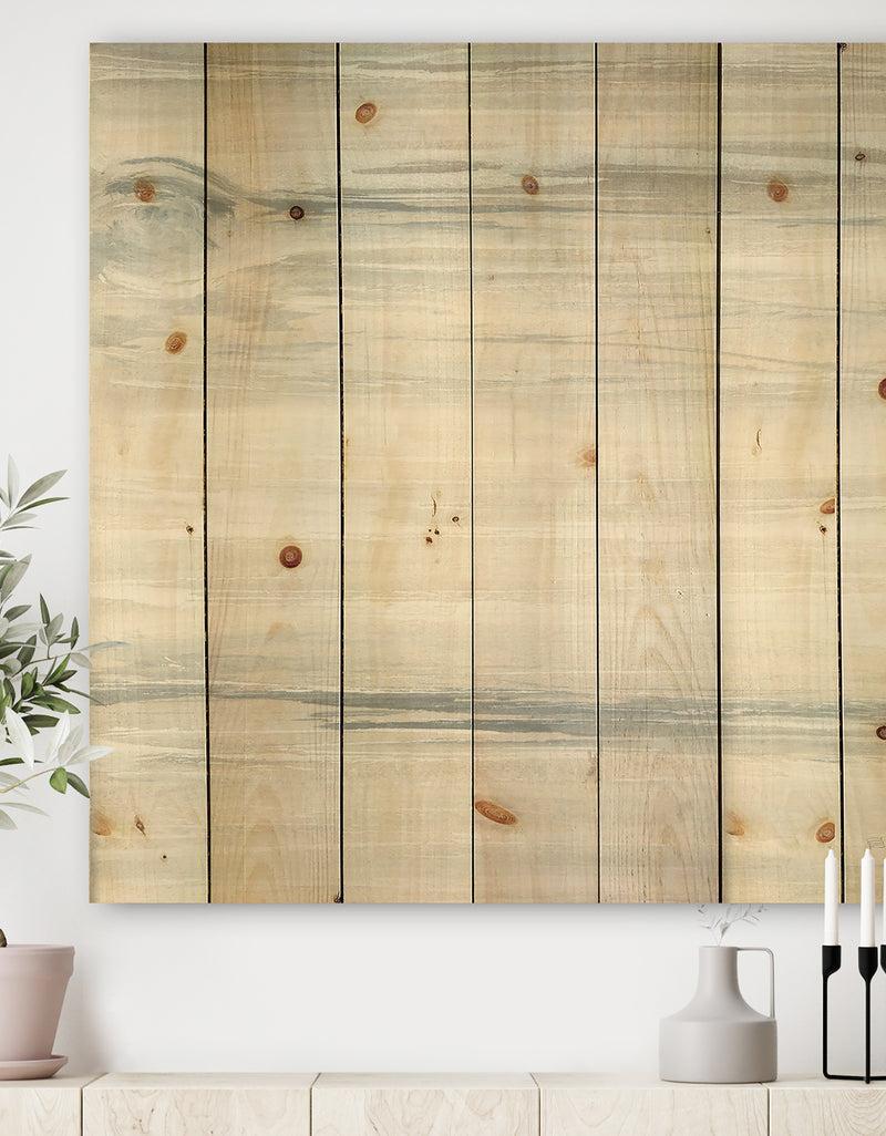 DesignQ watercolor colorfields I - Glam Print on Natural Pine Wood