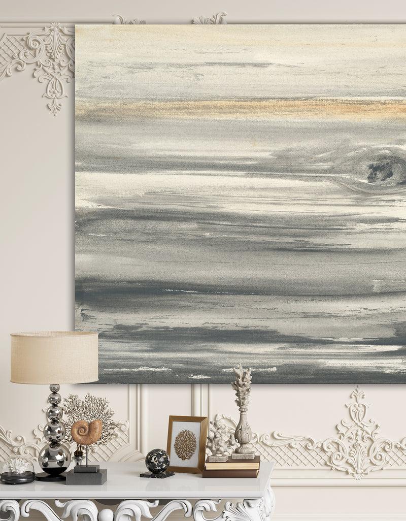 DesignQ watercolor colorfields II - Glam Premium Canvas Wall Art