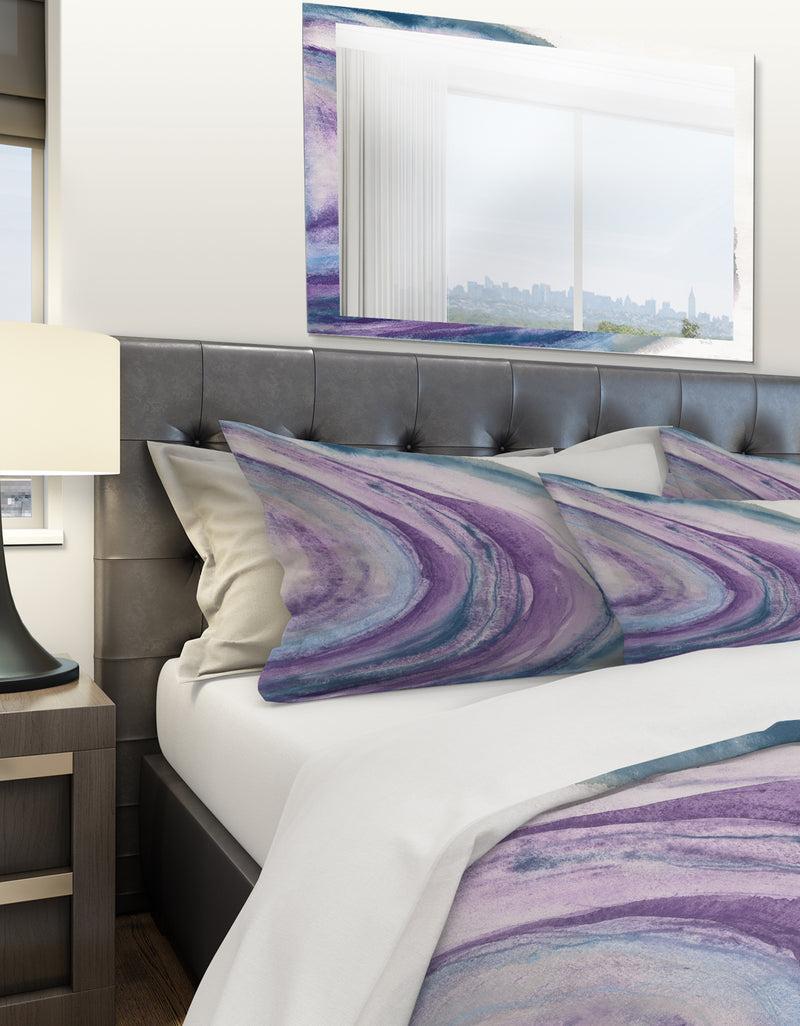 DesignQ Watercolor Geode I - Geometric Duvet Cover Set