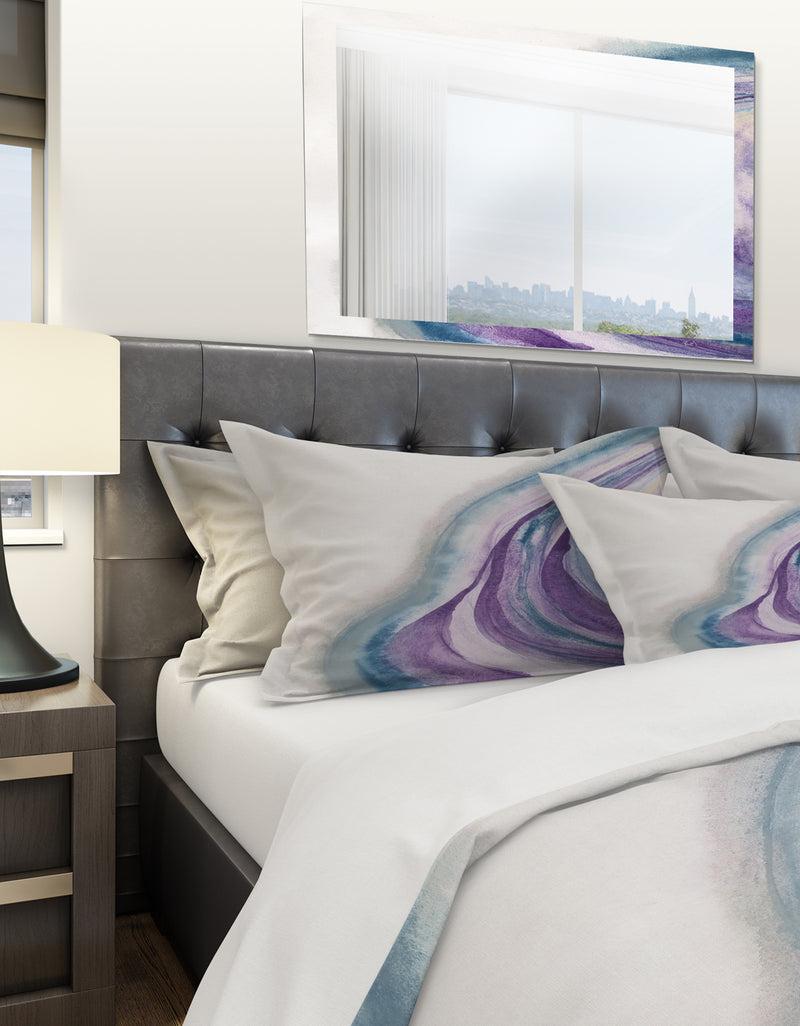 DesignQ Watercolor Geode II - Geometric Duvet Cover Set