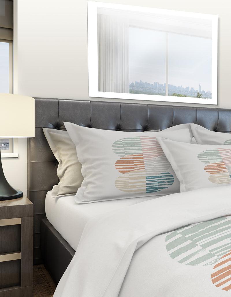 DesignQ Watercolor Geometric Triangle I - Geometric Duvet Cover Set