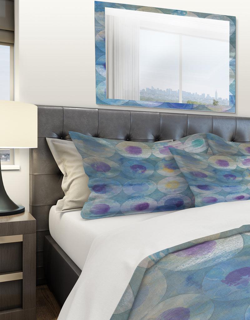 DesignQ Watercolor Geometrical Circles I - Geometric Duvet Cover Set