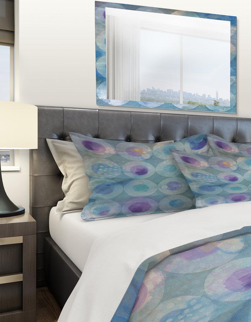 DesignQ Watercolor Geometrical Circles II - Geometric Duvet Cover Set