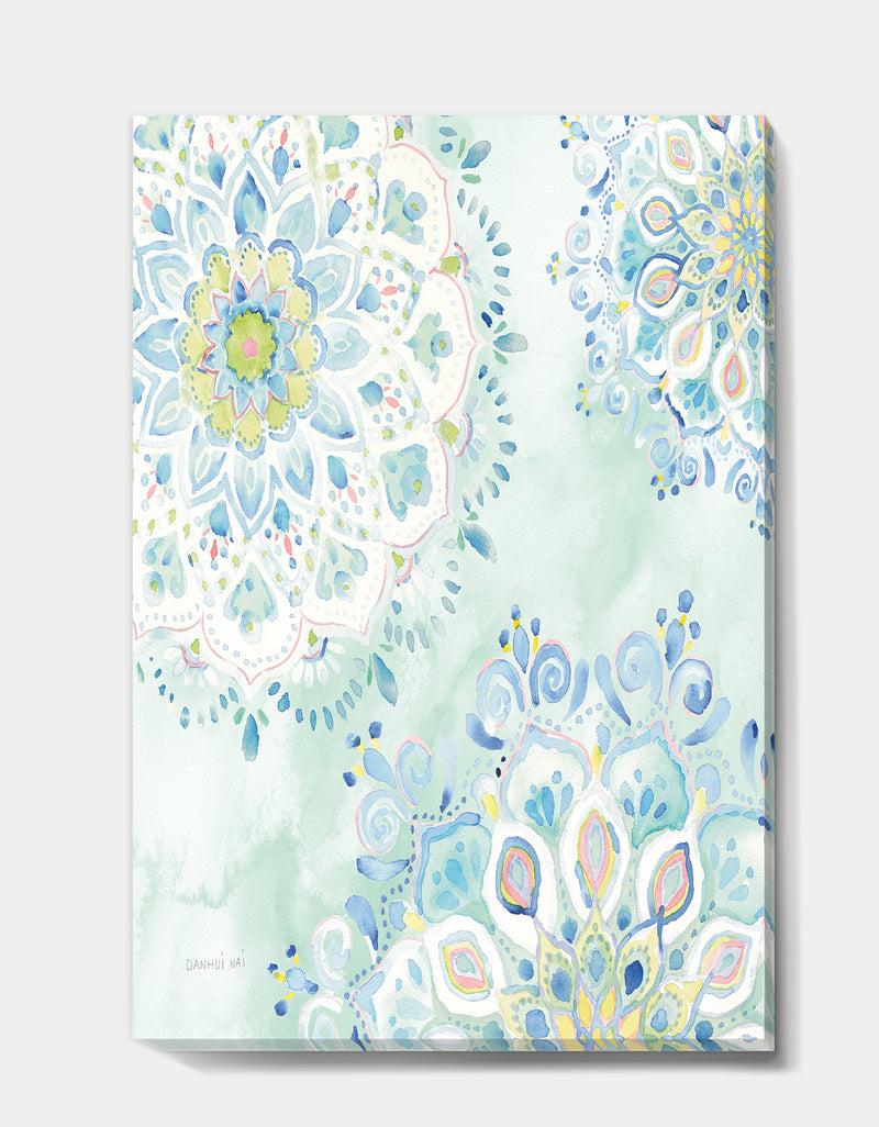DesignQ Watercolor Mandalas III - Floral & Botanical Canvas Art