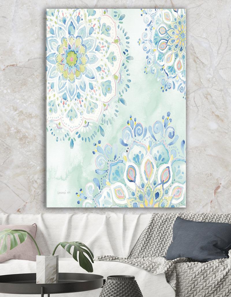 DesignQ Watercolor mandalas III - Floral & Botanical Canvas Art