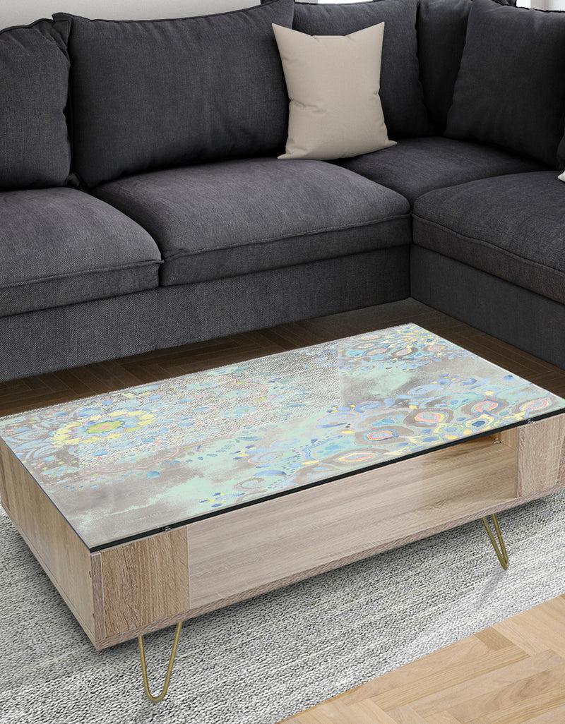 DesignQ Watercolor mandalas III - Traditional Coffee Table