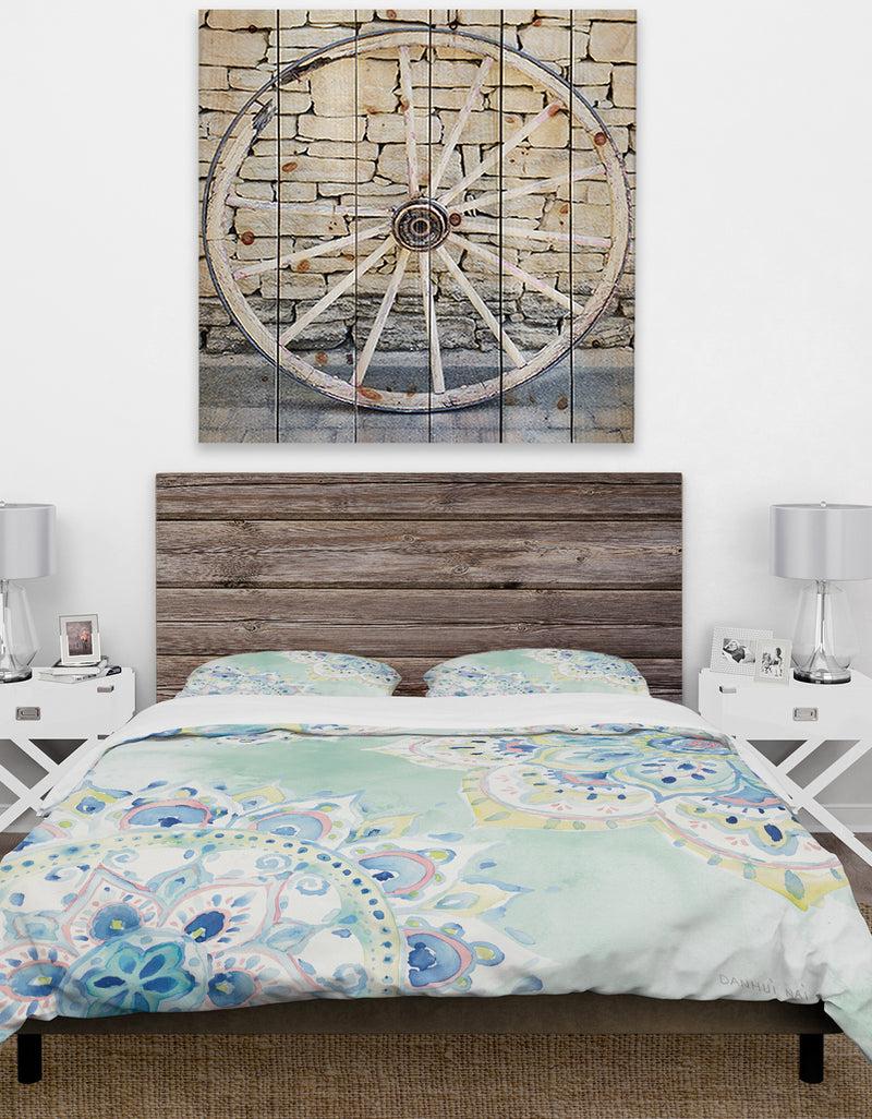 DesignQ Watercolor Mandalas IV - Cottage Duvet Cover Set