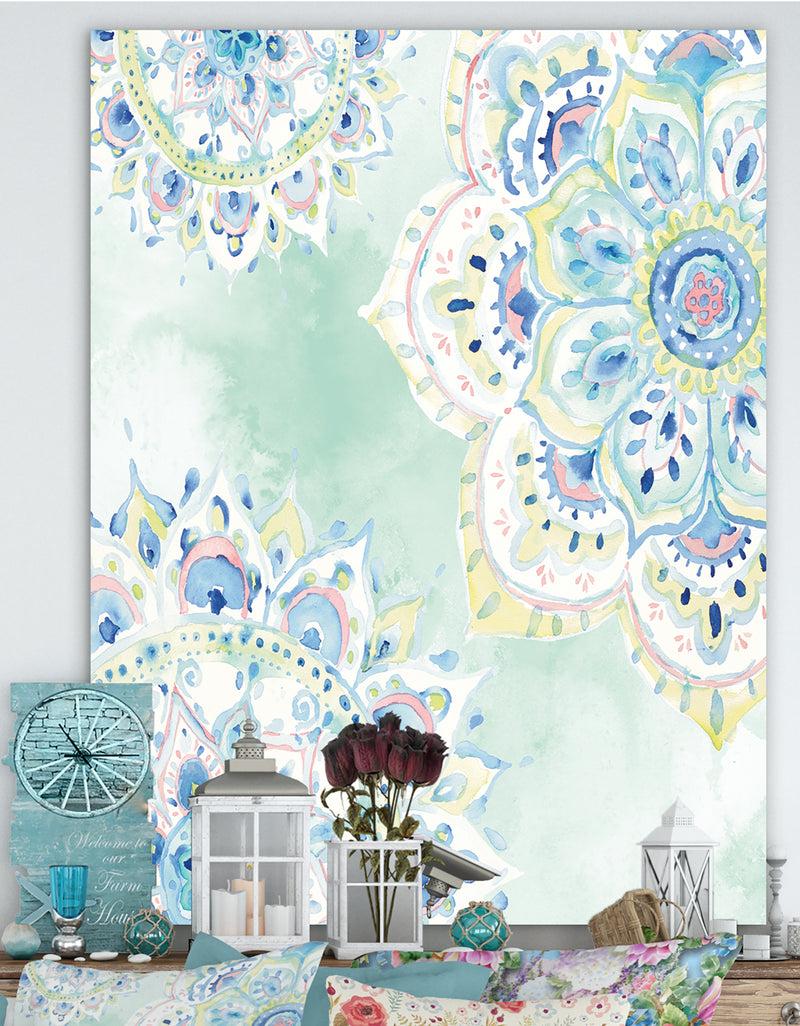 DesignQ Watercolor mandalas IV - Floral & Botanical Canvas Artwork