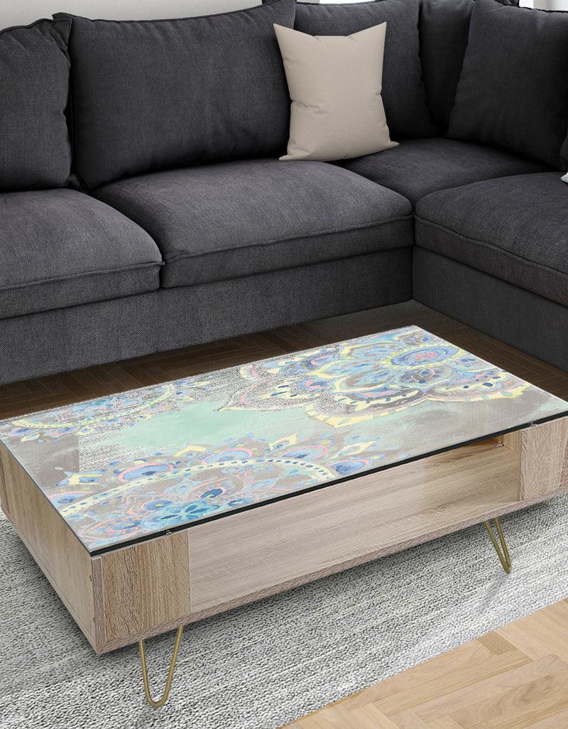 DesignQ Watercolor mandalas IV - Traditional Coffee Table