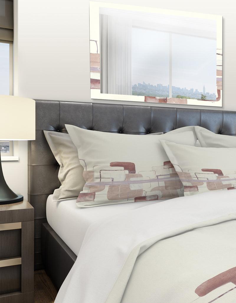 DesignQ Watercolor Minimal Boxes I - Geometric Duvet Cover Set