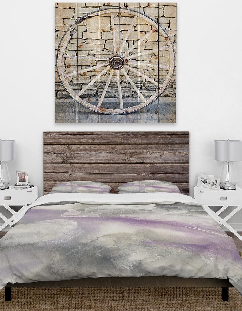 DesignQ Watercolor Minimal Purple Tones I - Cottage Duvet Cover Set