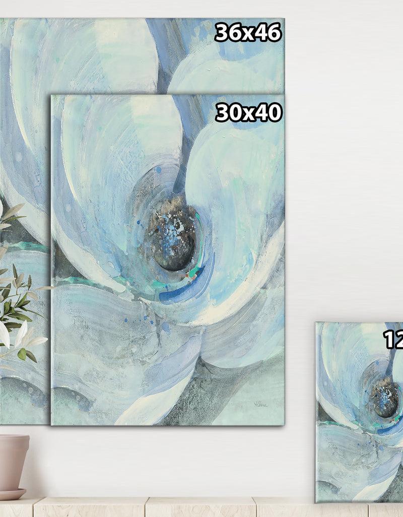 DesignQ Watercolor Moonlight Magnolia I - Farmhouse Canvas Artwork