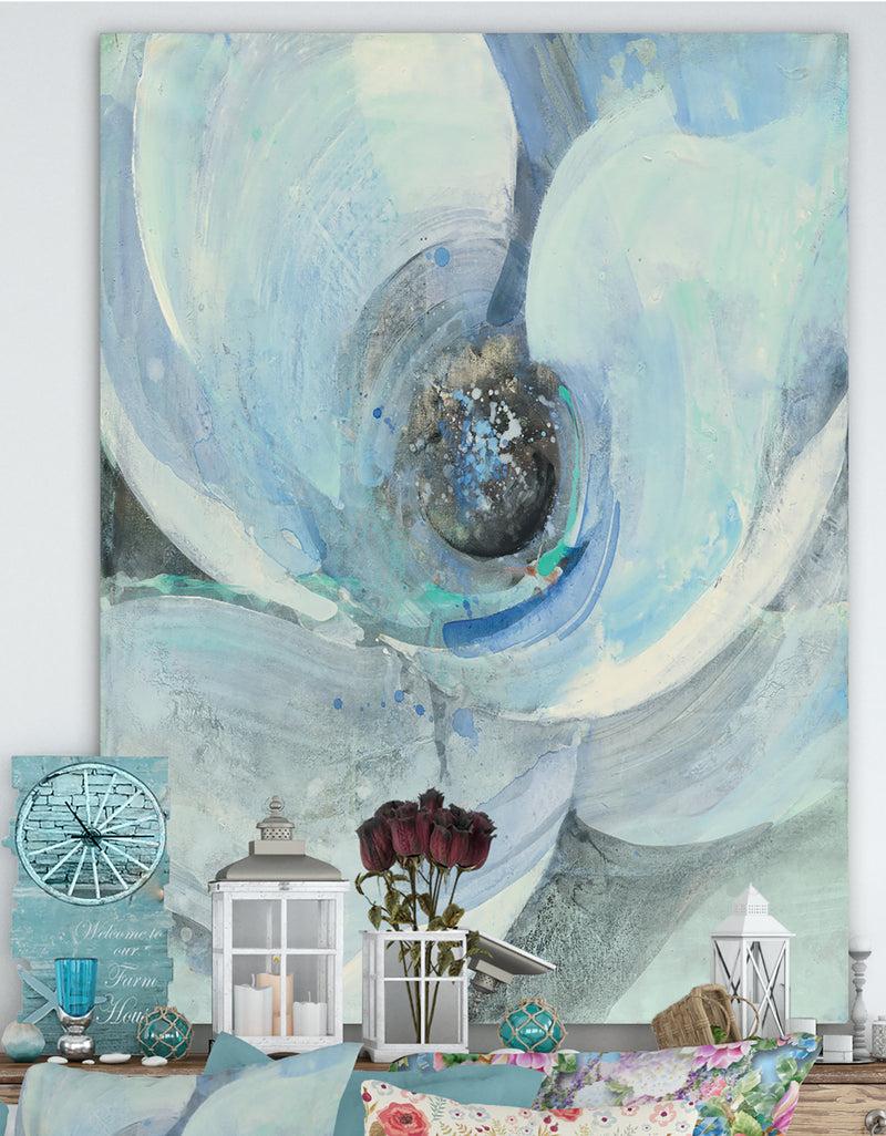 DesignQ Watercolor Moonlight Magnolia I - Farmhouse Canvas Artwork