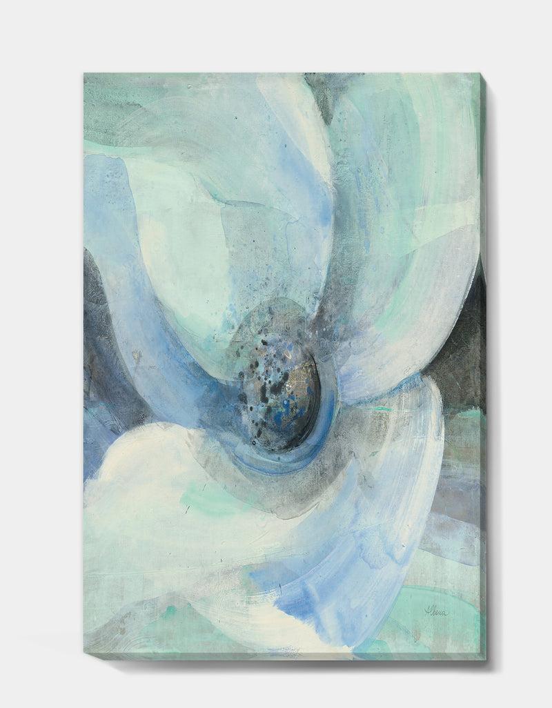 DesignQ Watercolor Moonlight Magnolia II - Farmhouse Gallery-wrapped Canvas