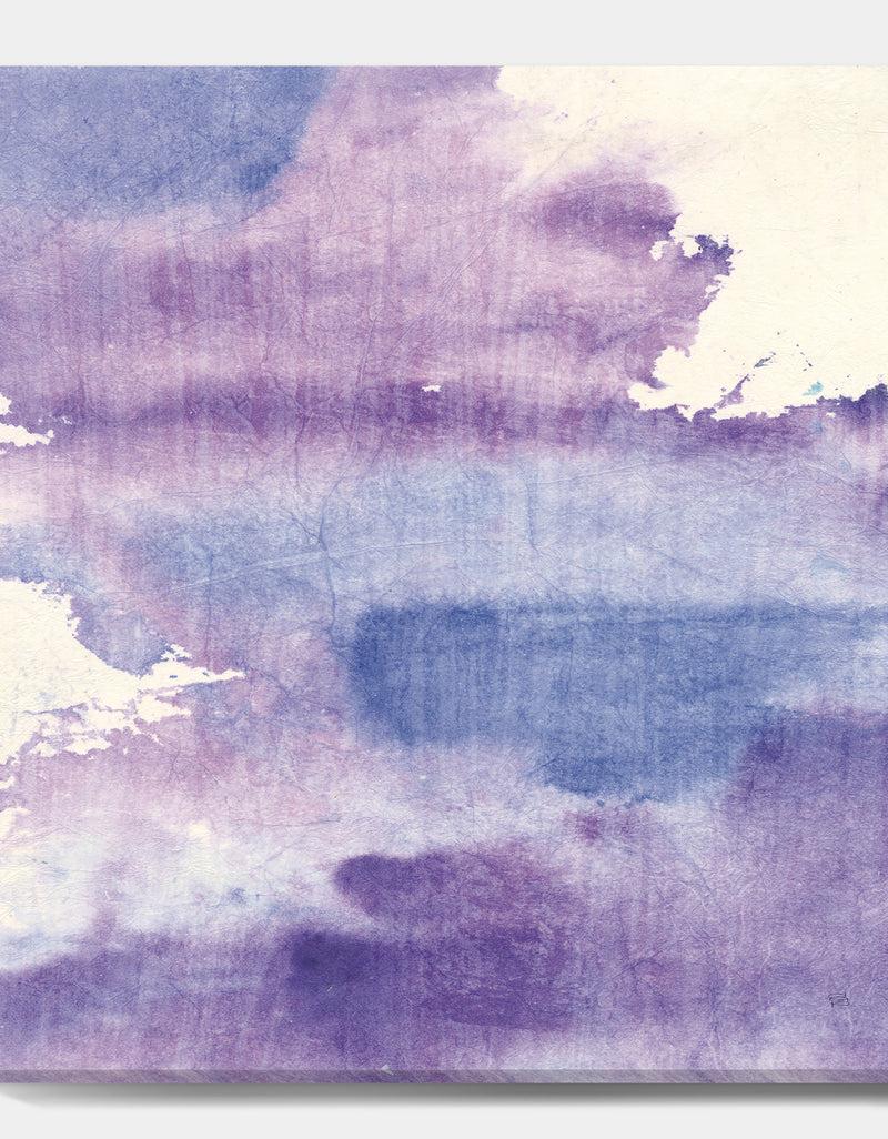 DesignQ Watercolor Purple Haze I - Modern & Contemporary Canvas Art