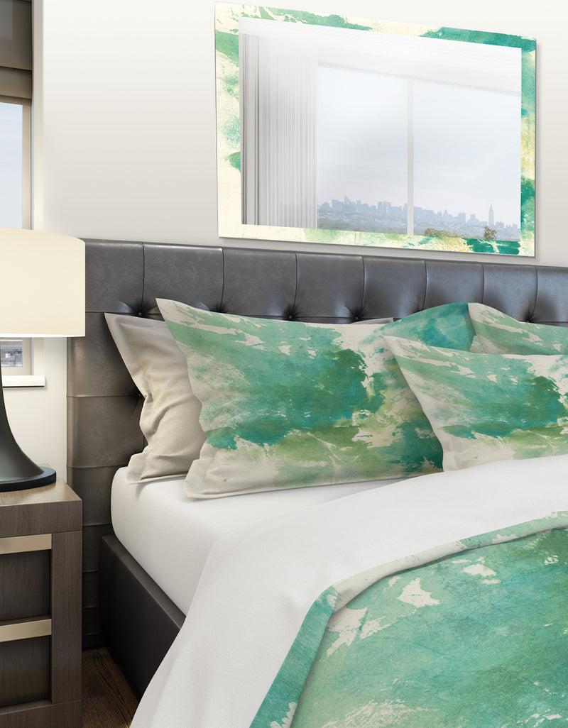 DesignQ Watercolor Rock I - Geometric Duvet Cover Set