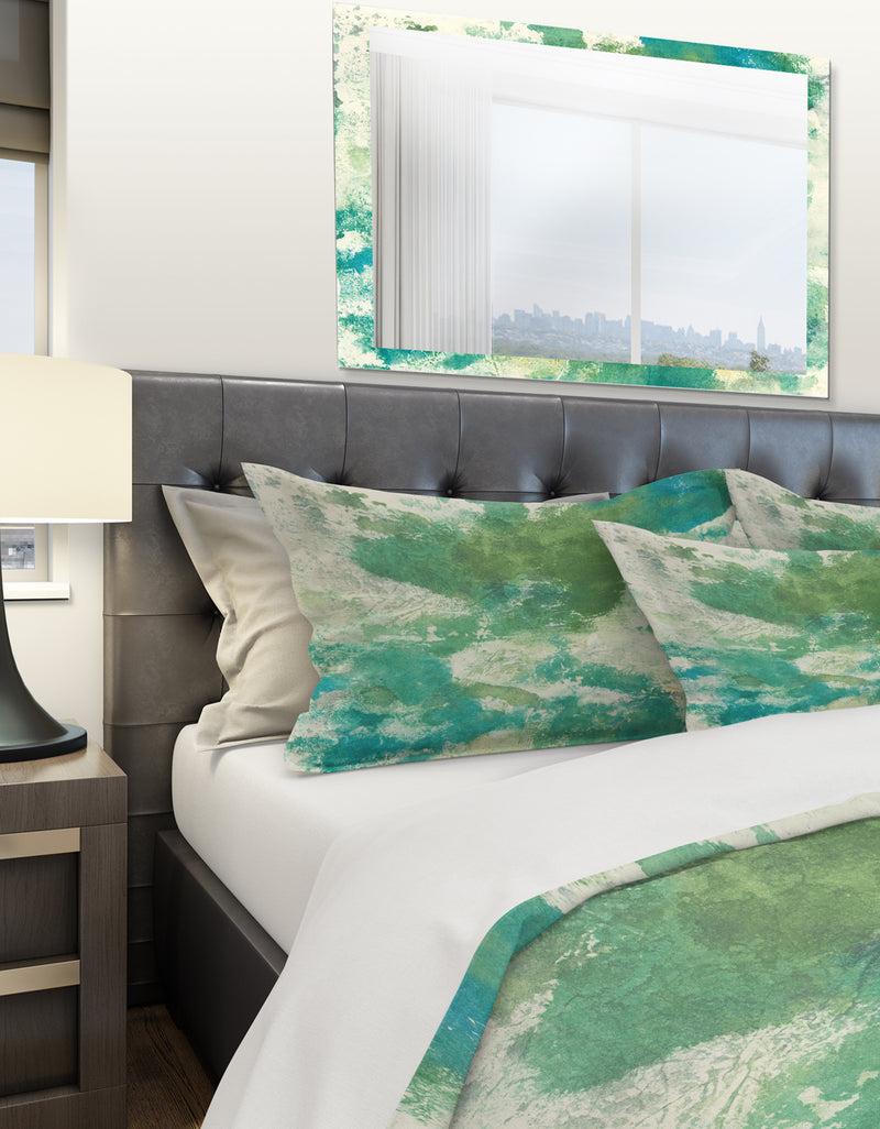 DesignQ Watercolor Rock II - Geometric Duvet Cover Set