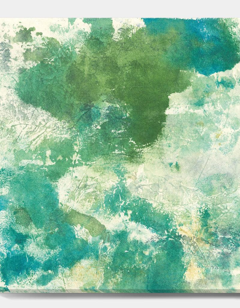 DesignQ Watercolor Rock II - Modern & Contemporary Premium Canvas Wall Art