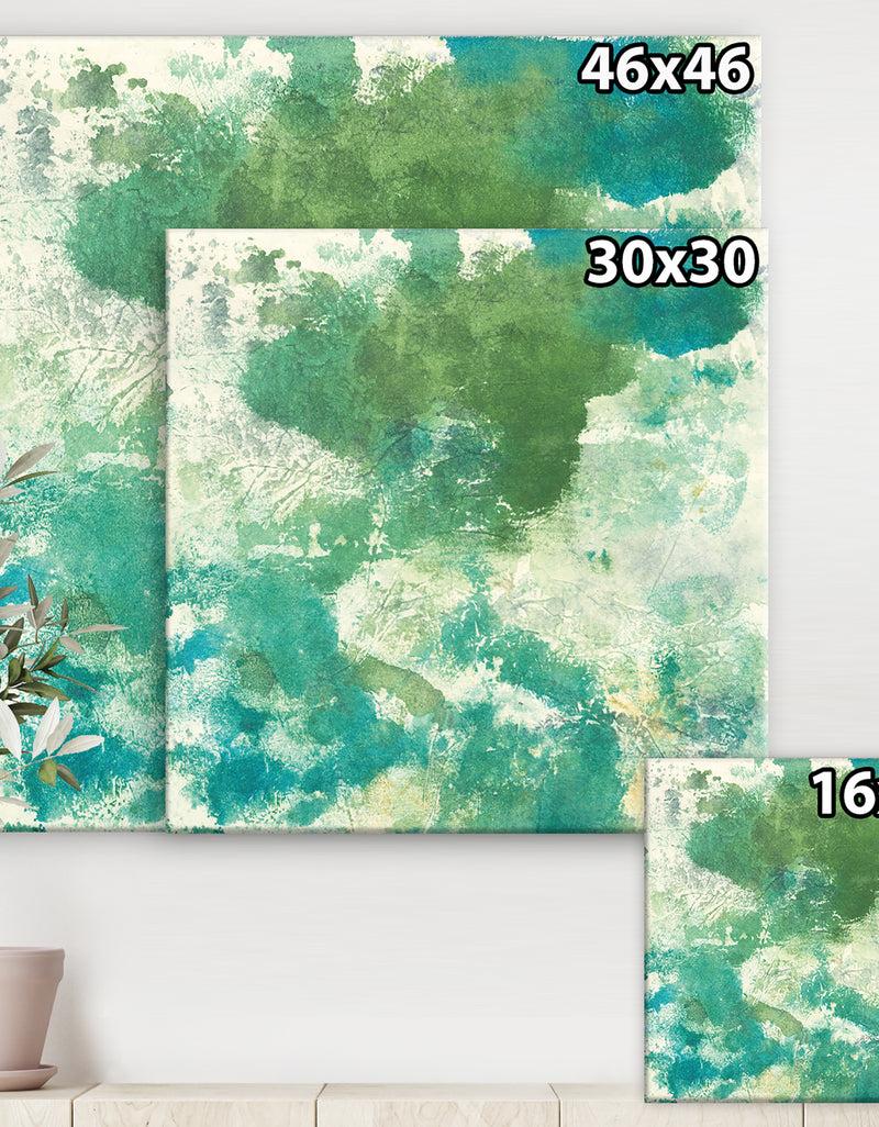 DesignQ Watercolor Rock II - Modern & Contemporary Premium Canvas Wall Art