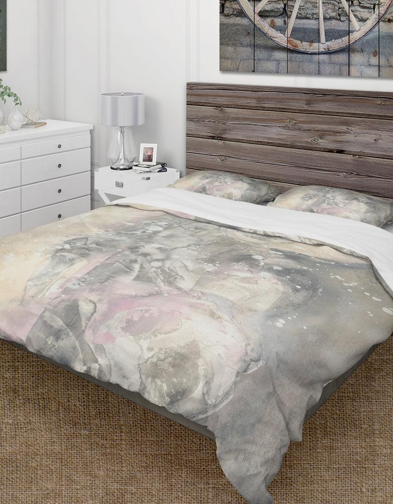 DesignQ Watercolor Snowflakes I - Cottage Duvet Cover Set