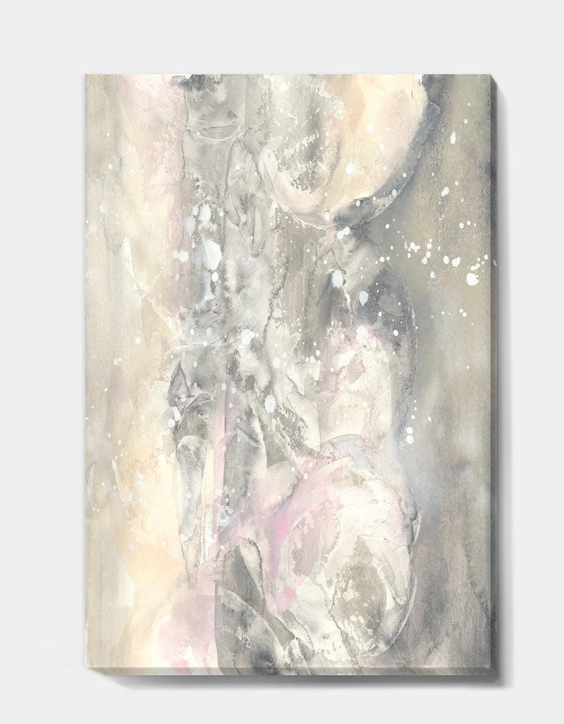 DesignQ Watercolor Snowflakes I - Modern Farmhouse Canvas Art