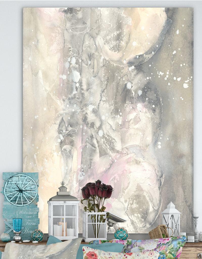 DesignQ Watercolor Snowflakes I - Modern Farmhouse Canvas Art