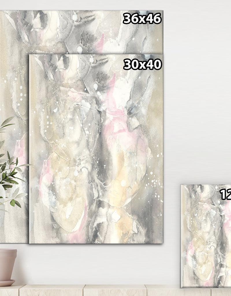 DesignQ Watercolor Snowflakes II - Modern Farmhouse Canvas Artwork