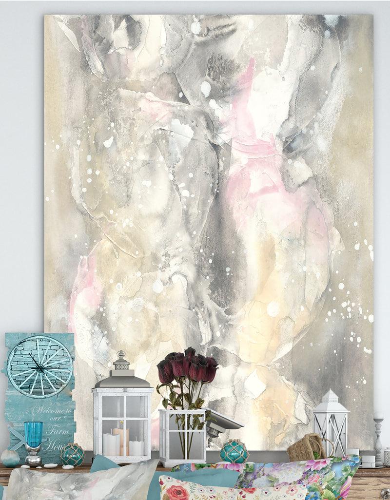 DesignQ Watercolor Snowflakes II - Modern Farmhouse Canvas Artwork