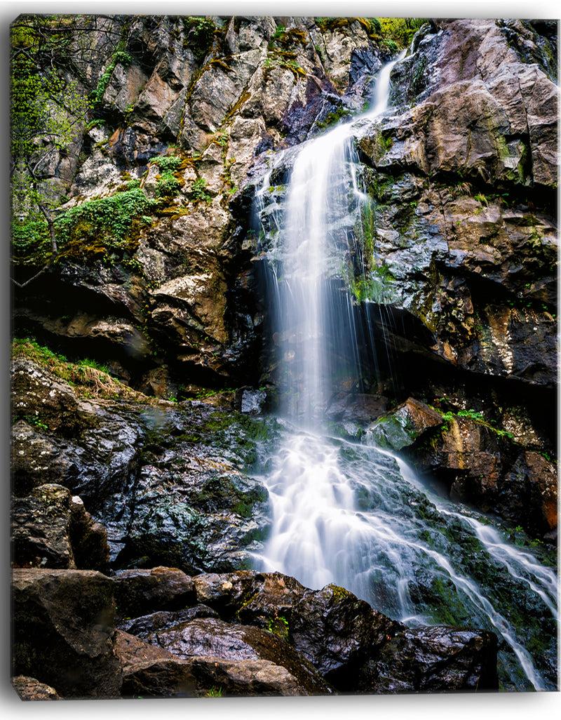 DesignQ Waterfall In Sofia Bulgaria - Landscape Art Print Canvas