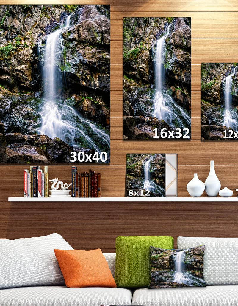 DesignQ Waterfall In Sofia Bulgaria - Landscape Art Print Canvas