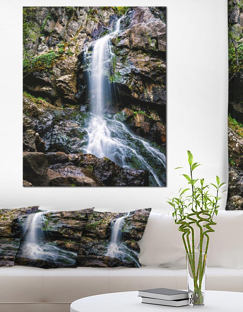 DesignQ Waterfall in Sofia Bulgaria - Landscape Art Print Canvas