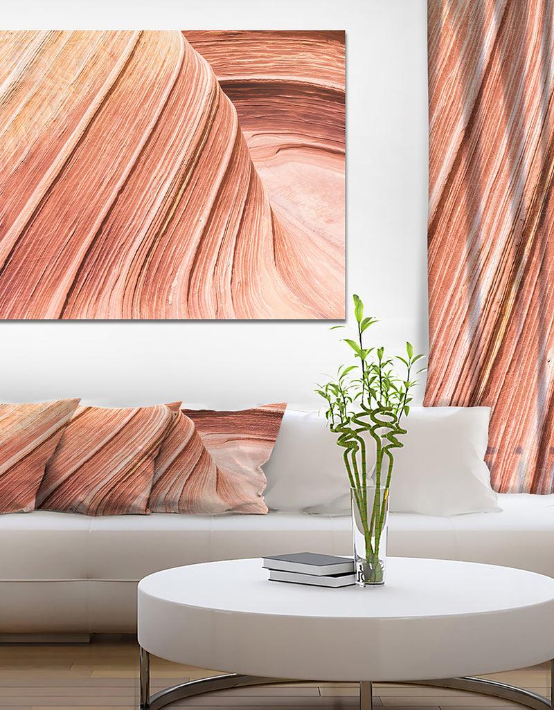 DesignQ Wave Canyon - Canyon Photography On Wrapped Canvas