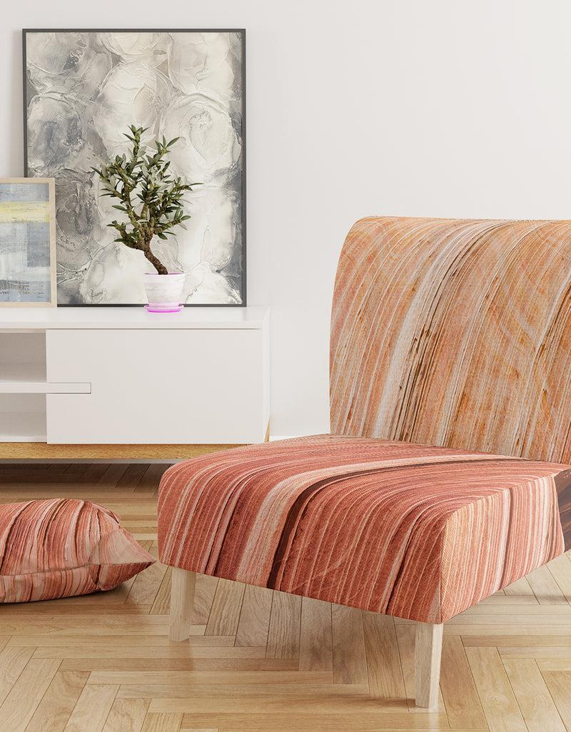 DesignQ Wave Canyon - Upholstered Modern Accent Chair